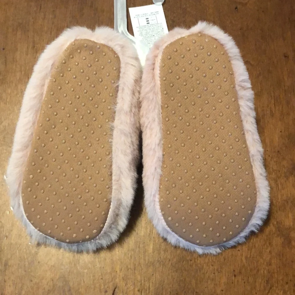 Cozy faux fur ballet flats for baby girl 12-18 months